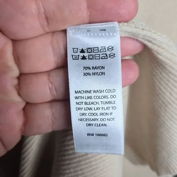 NEW Caroline Constas Ribbed Knit Crochet Collar Midi Dress Size Small - Picture 11 of 11